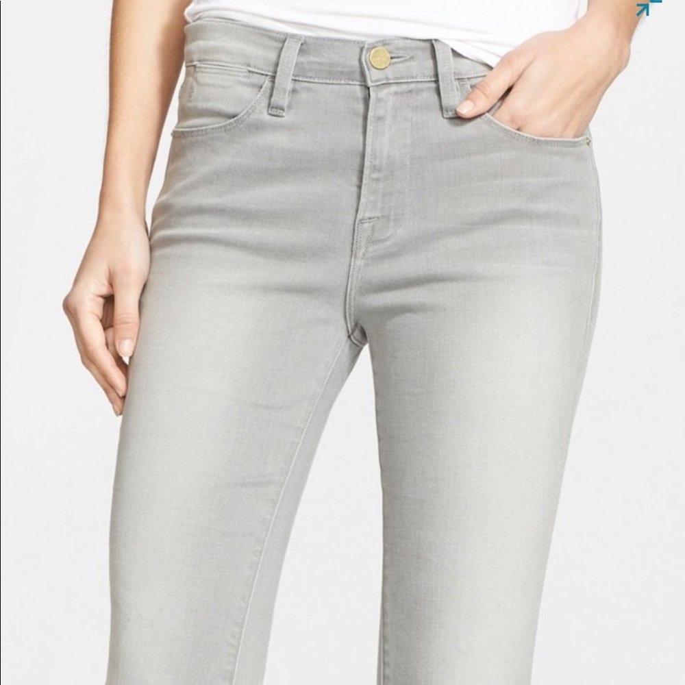 Frame Denim Le High Flare Grey Jeans in Size 27!